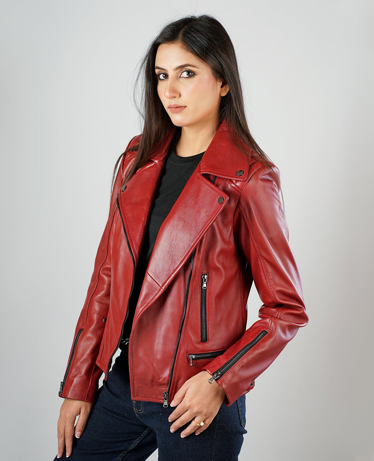 Bliss Leather Bomber Jacket