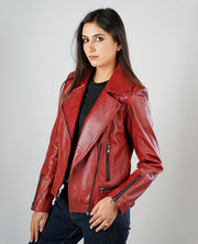 Bliss Leather Bomber Jacket