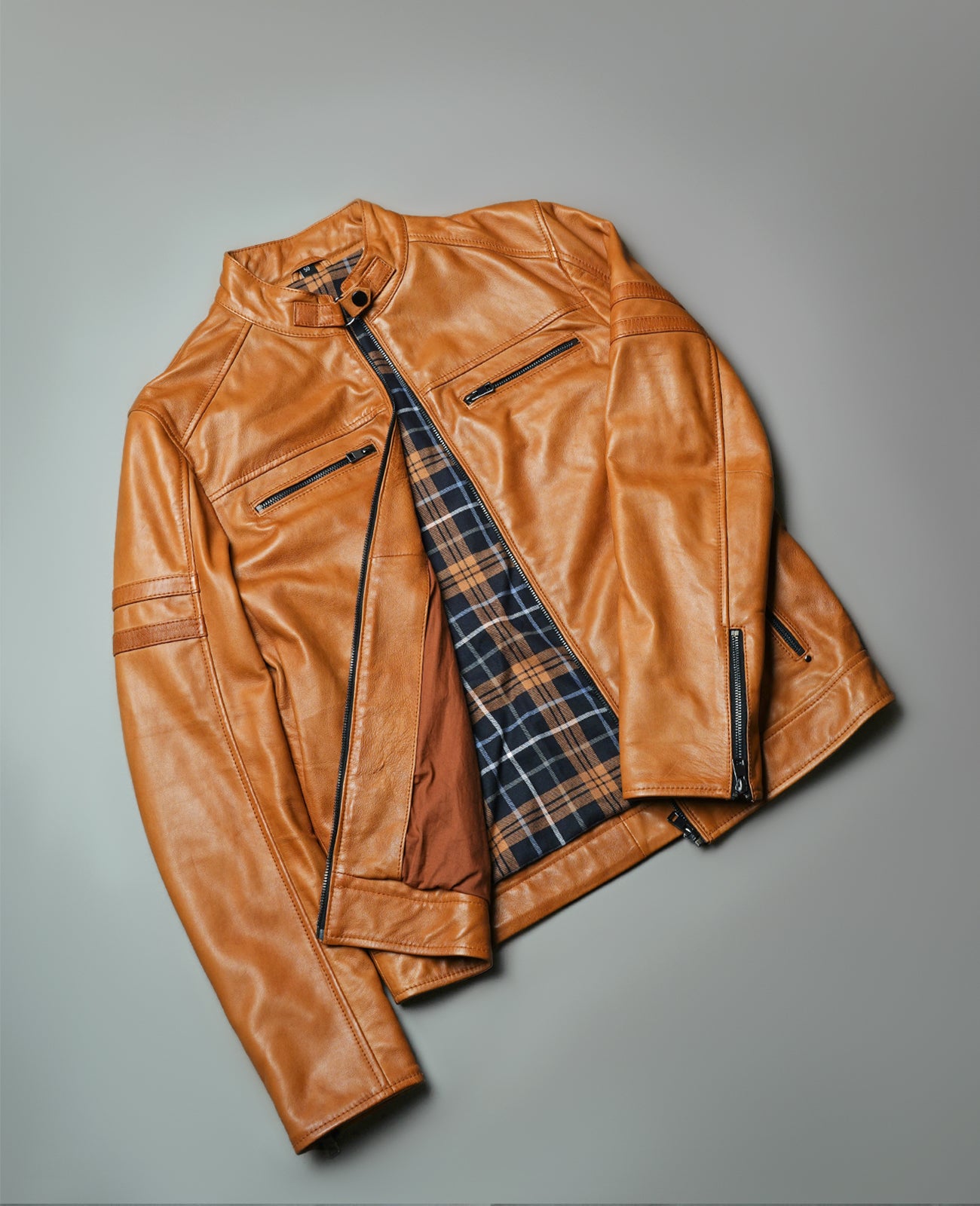 Coffmen Brown A2 Leather Bomber Jacket