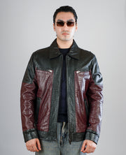 Evan Hart Fur Brown Leather Jacket