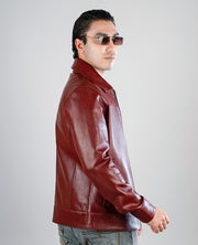 Connor Waxed Brown Leather jacket