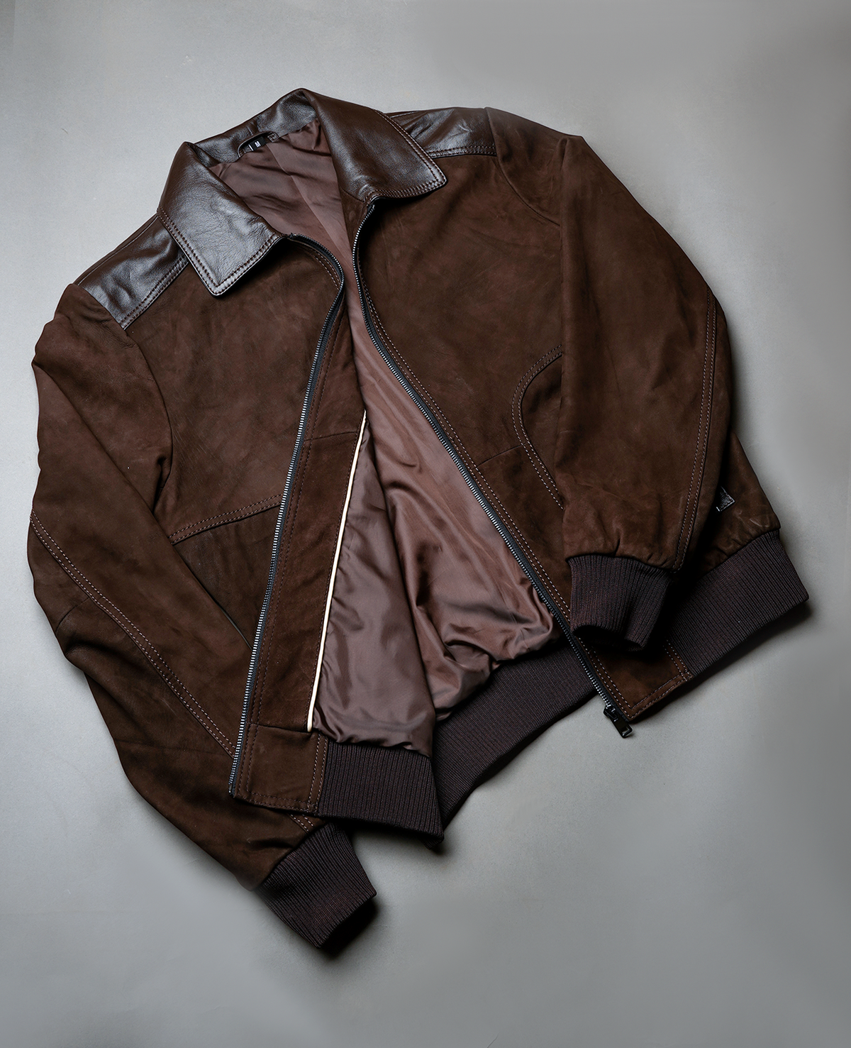 Dean Brown Leather Biker Jacket