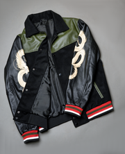 Alex Distressed Burgundy Leather Jacket