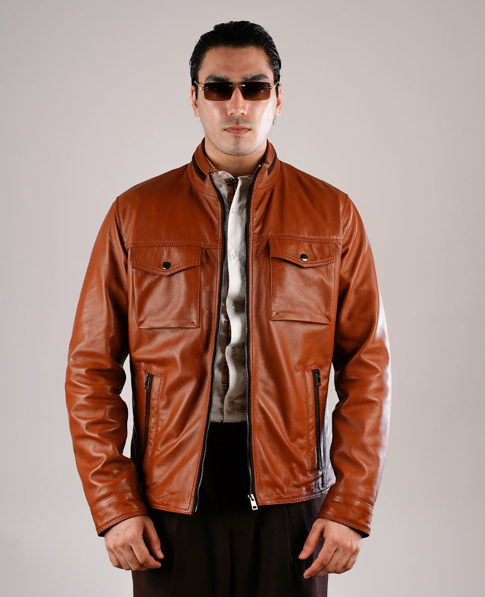 Ray Cutler Tan Brown Leather