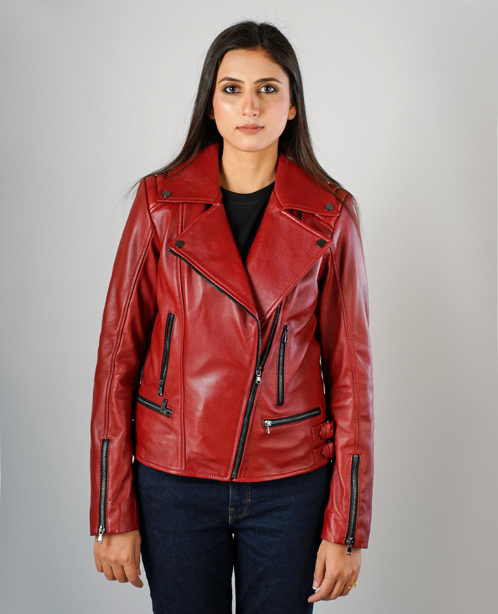 Bliss Leather Bomber Jacket