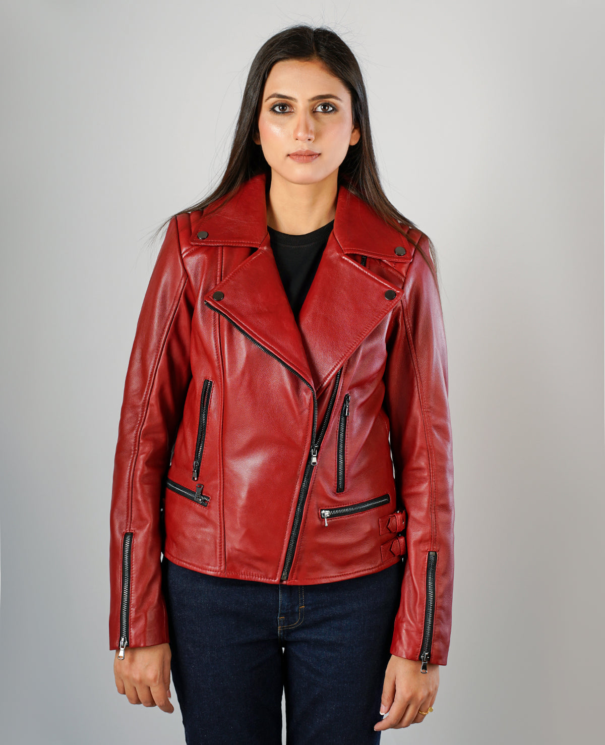 Bliss Leather Bomber Jacket