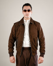 Dean Brown Leather Biker Jacket
