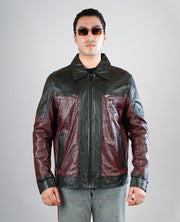 Evan Hart Fur Brown Leather Jacket