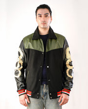 Alex Distressed Burgundy Leather Jacket