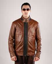 Dolf Brown Leather Jacket