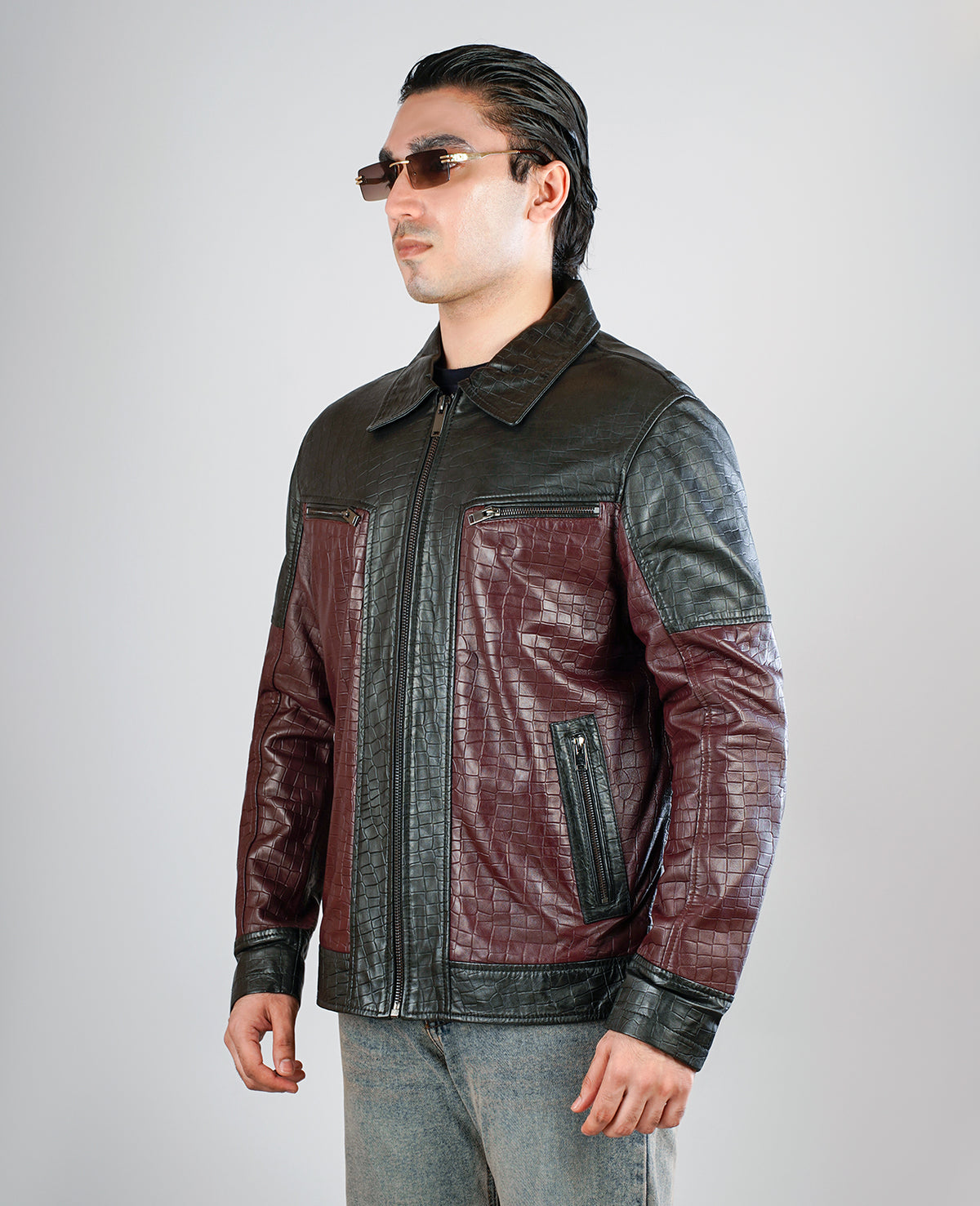 Evan Hart Fur Brown Leather Jacket