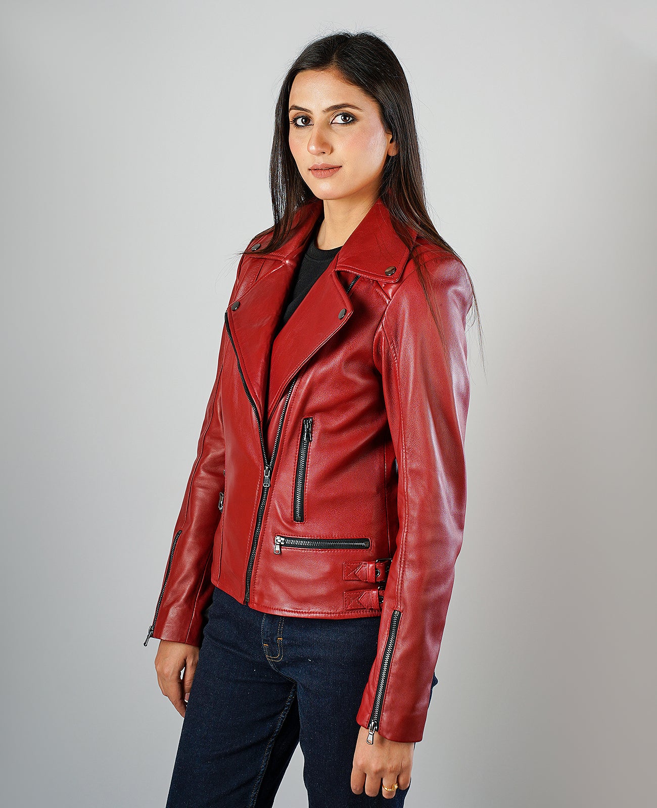 Bliss Leather Bomber Jacket