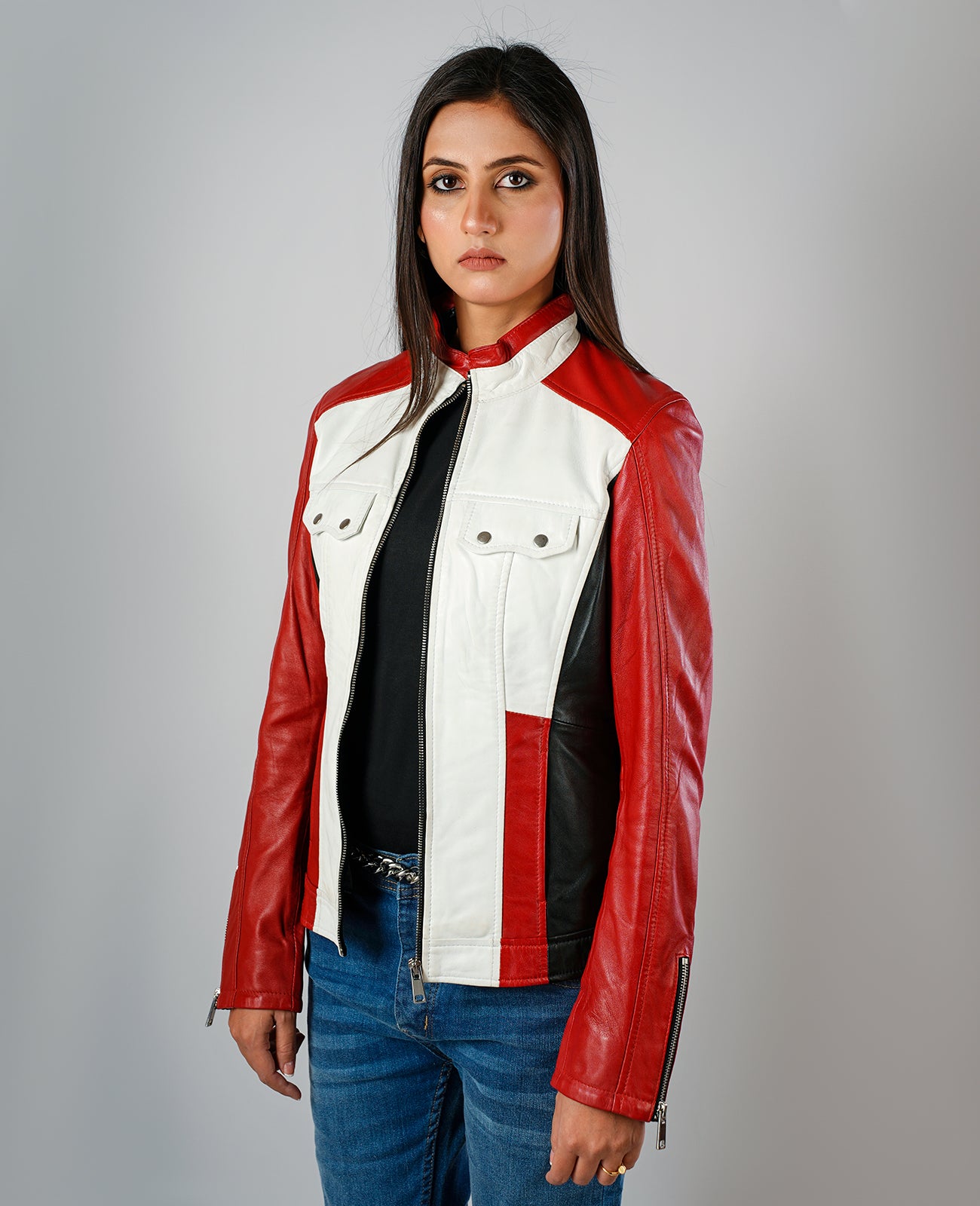 Kelsee Suede Biker Jacket