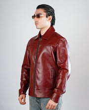Connor Waxed Brown Leather jacket