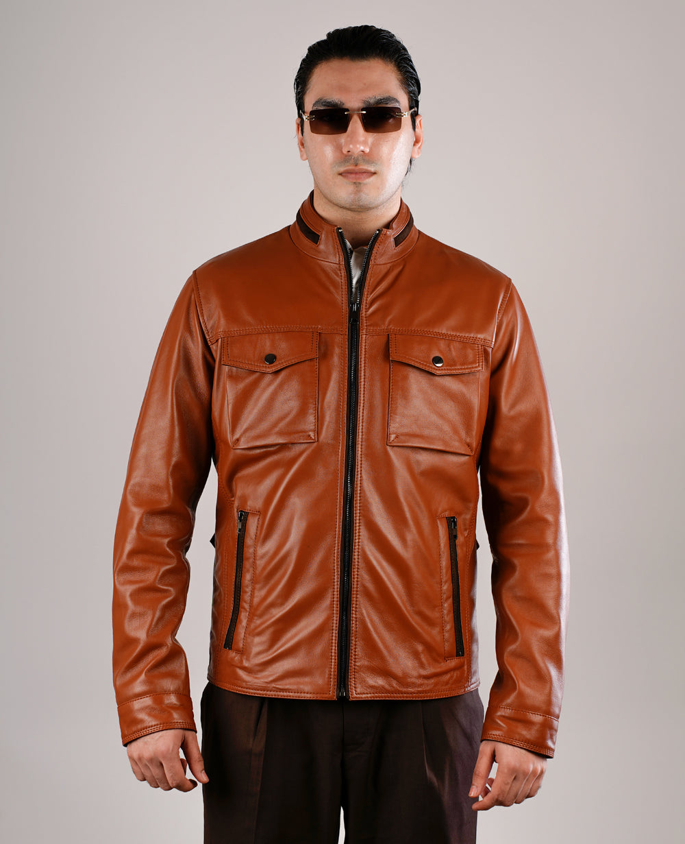 Ray Cutler Tan Brown Leather