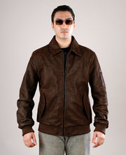 Inferno Matte Brown Leather Jacket