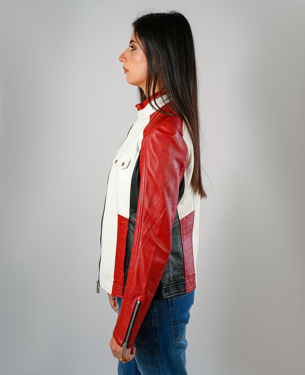 Kelsee Suede Biker Jacket