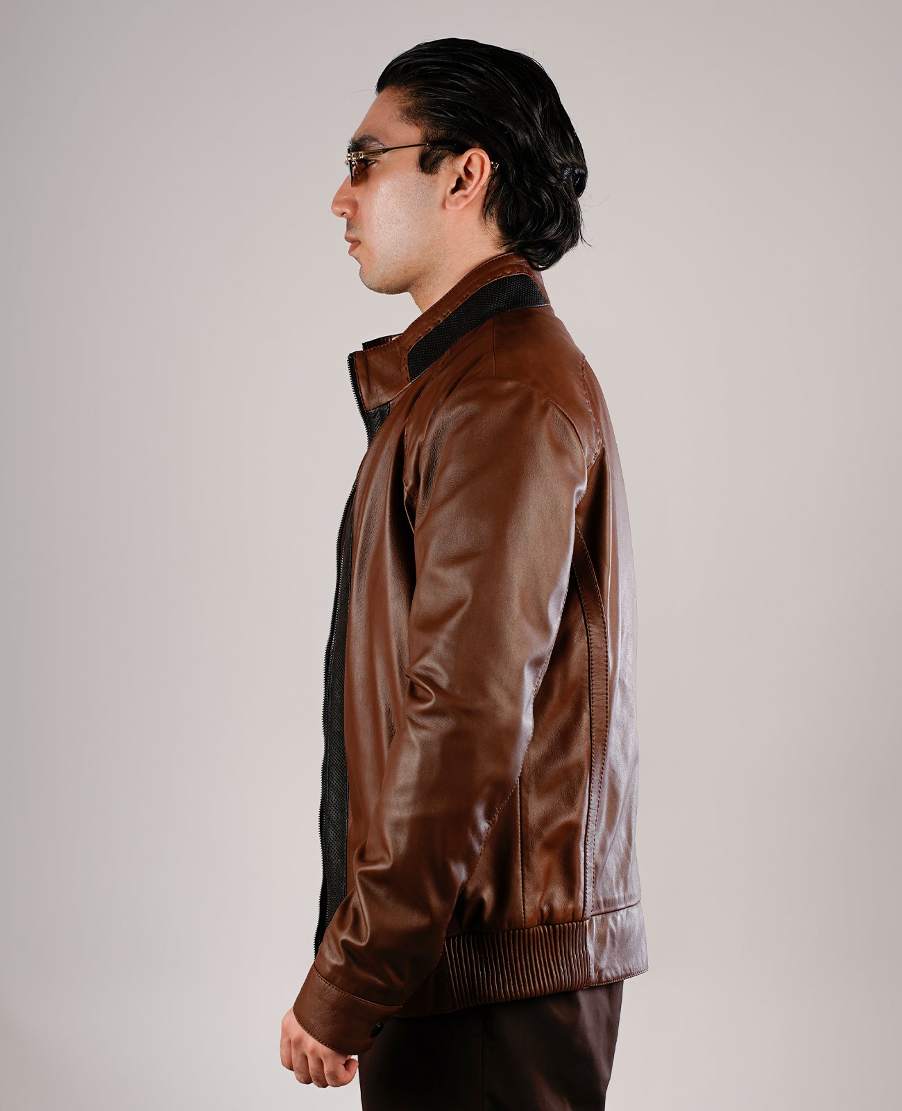Dolf Brown Leather Jacket