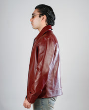 Connor Waxed Brown Leather jacket