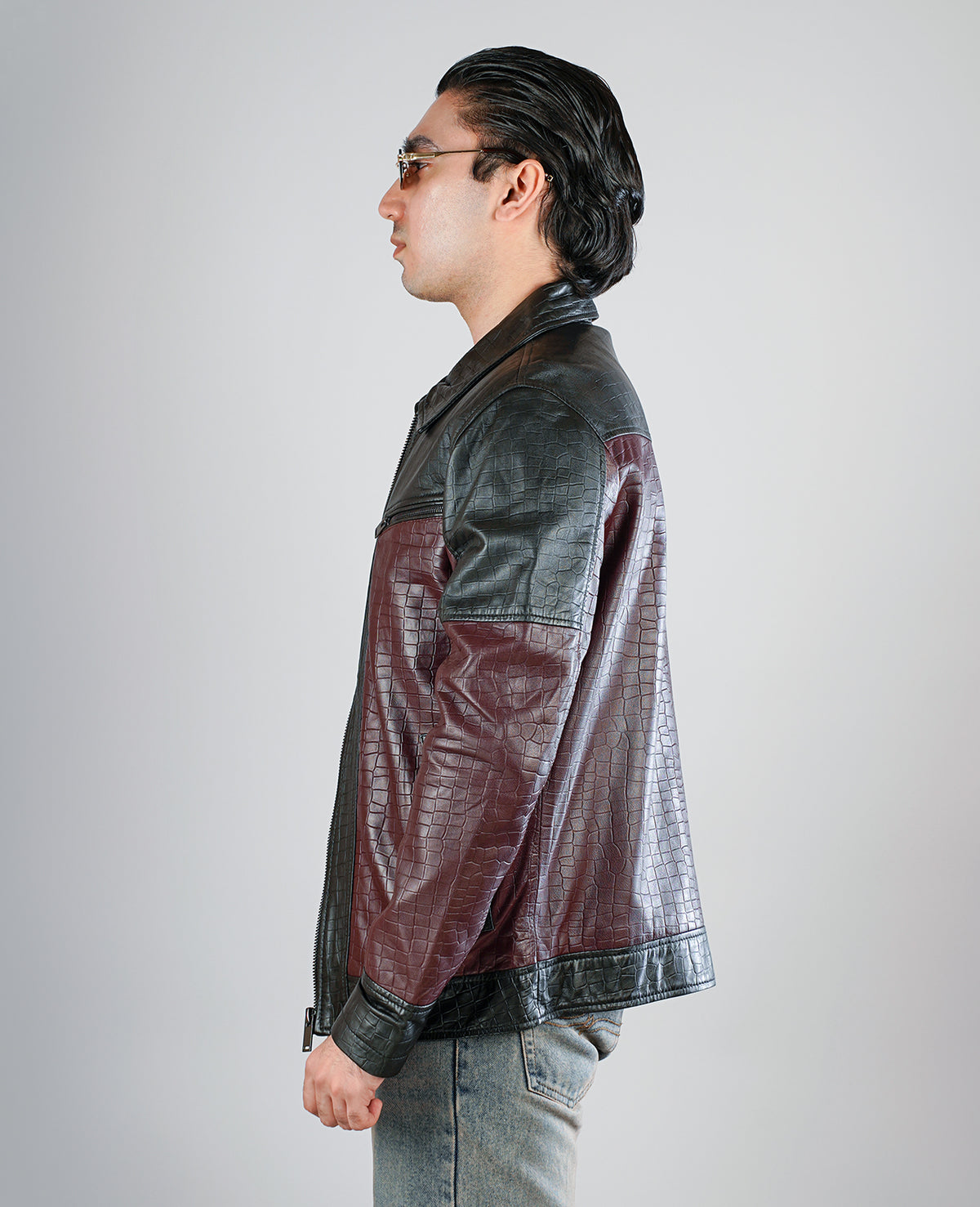 Evan Hart Fur Brown Leather Jacket