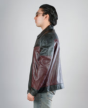 Evan Hart Fur Brown Leather Jacket