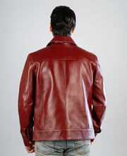 Connor Waxed Brown Leather jacket