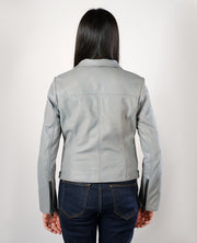 Adalyn Quilted Black Leather Biker Jacket