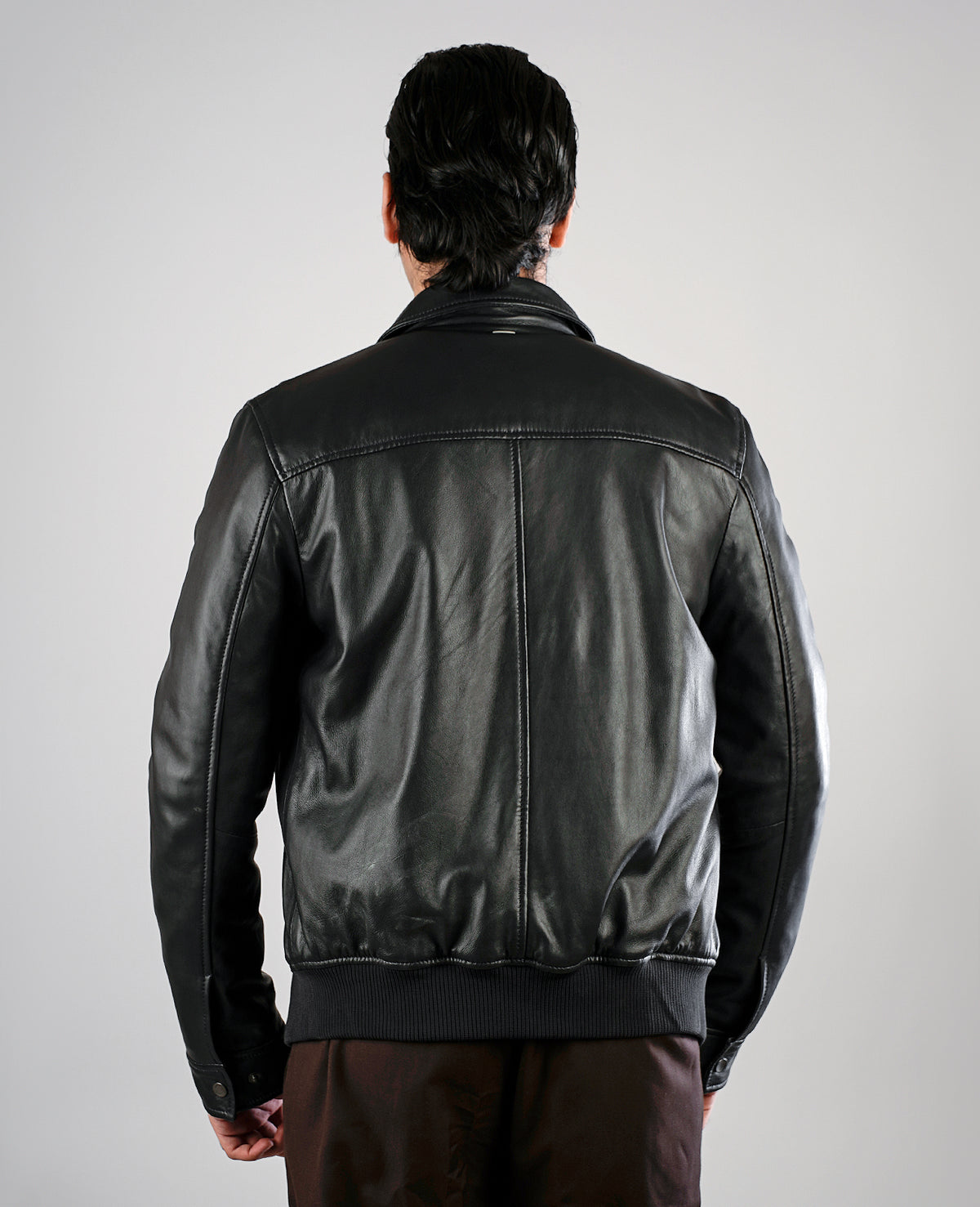 Danny Quilted Black Leather Biker Jacket