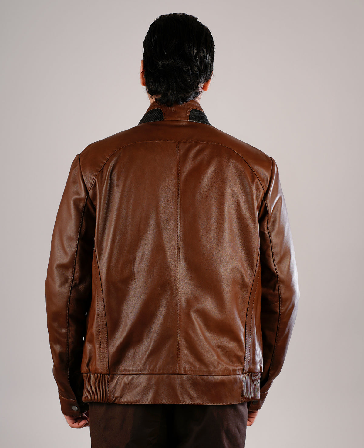 Dolf Brown Leather Jacket