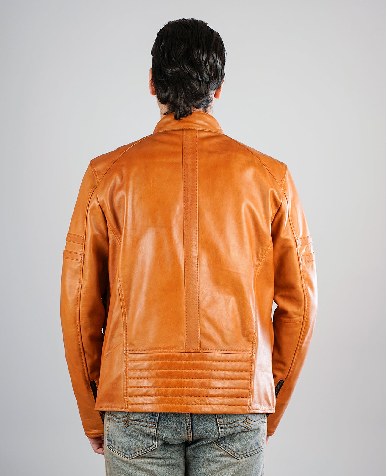 Coffmen Brown A2 Leather Bomber Jacket