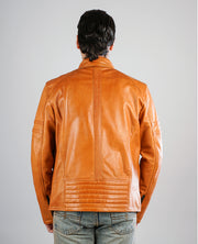 Coffmen Brown A2 Leather Bomber Jacket
