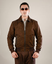 Dean Brown Leather Biker Jacket