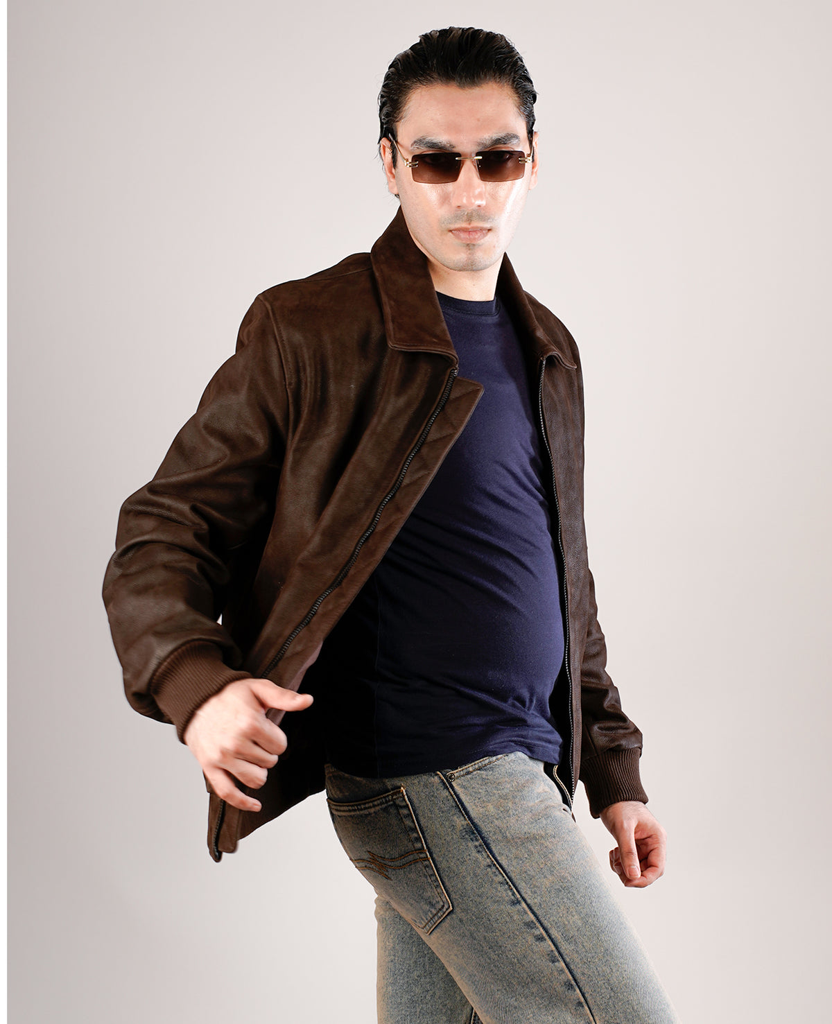Inferno Matte Brown Leather Jacket