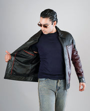 Evan Hart Fur Brown Leather Jacket