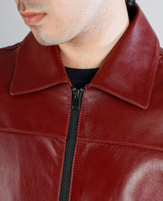 Connor Waxed Brown Leather jacket