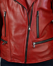 Bliss Leather Bomber Jacket