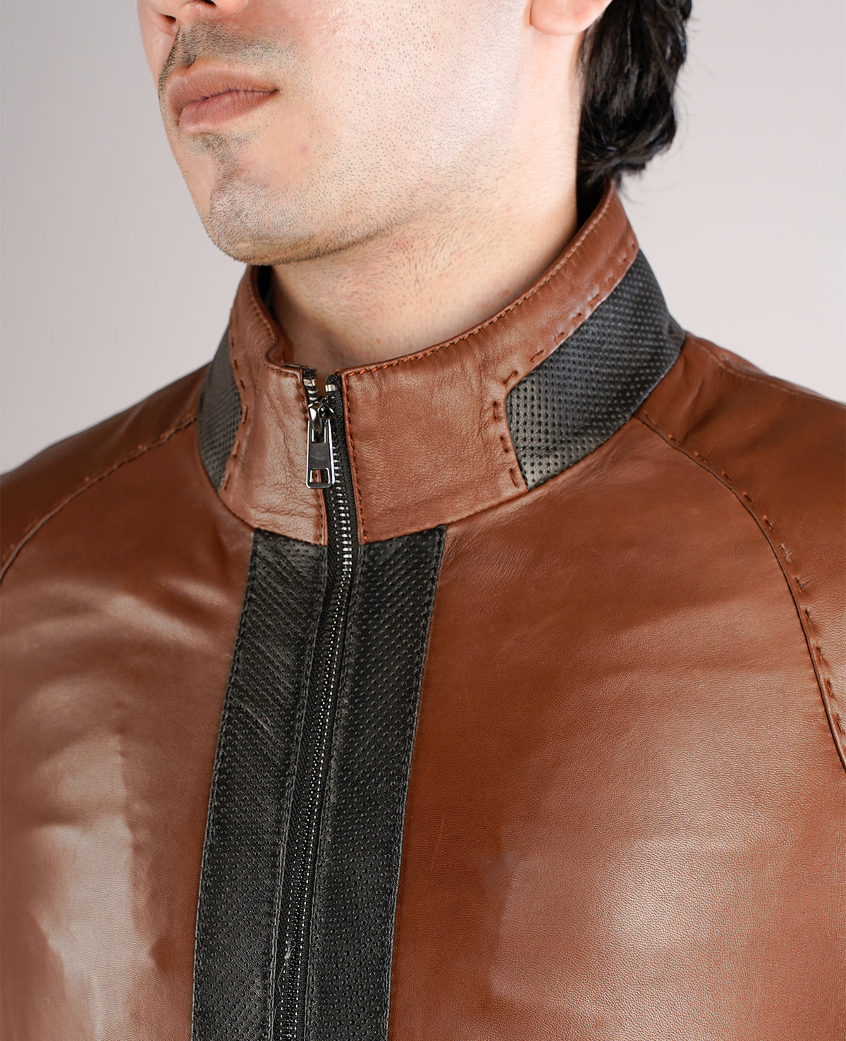 Dolf Brown Leather Jacket