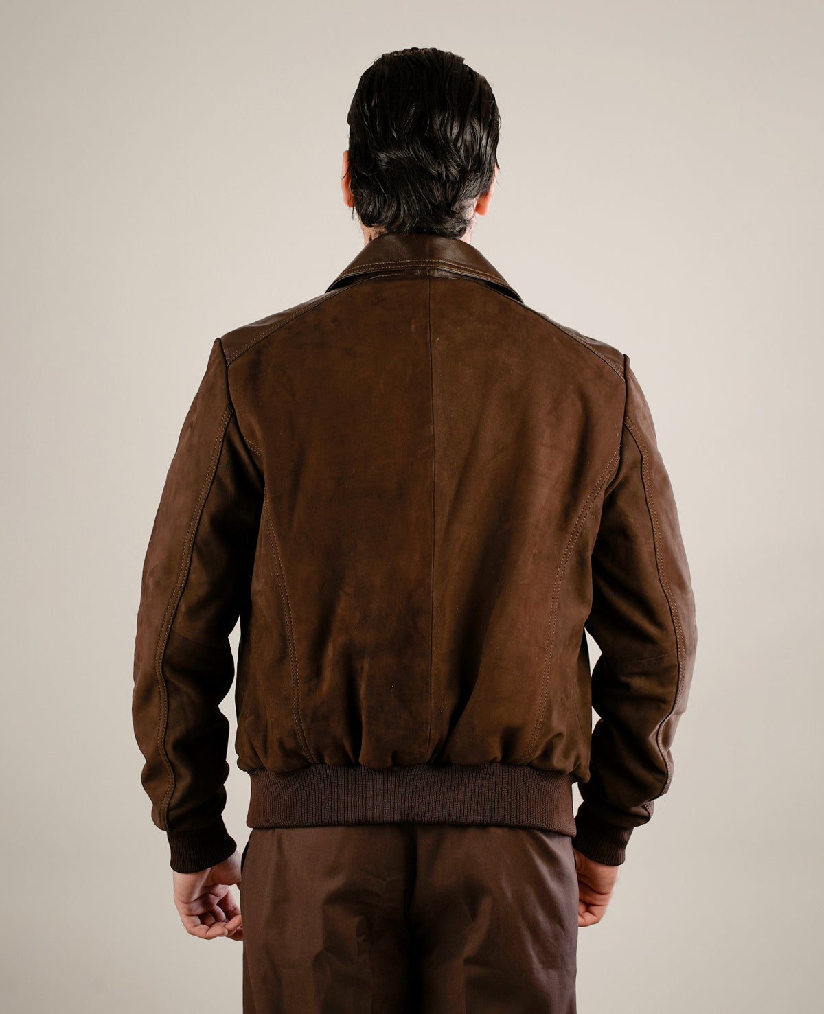 Dean Brown Leather Biker Jacket