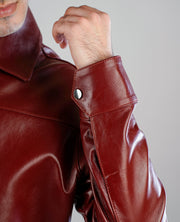Connor Waxed Brown Leather jacket