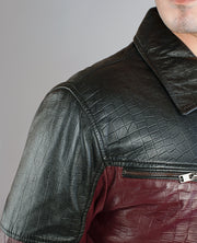Evan Hart Fur Brown Leather Jacket