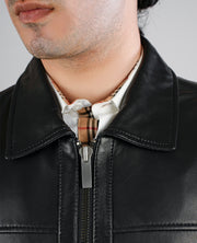 Danny Quilted Black Leather Biker Jacket