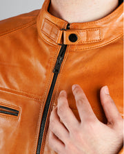 Coffmen Brown A2 Leather Bomber Jacket