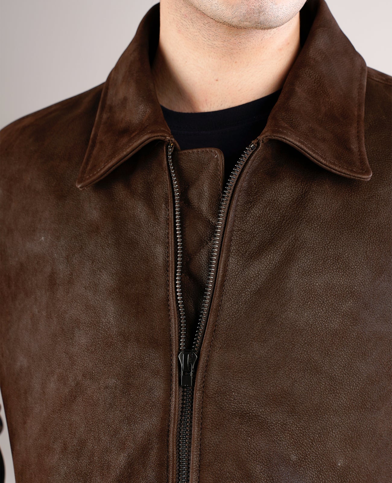 Inferno Matte Brown Leather Jacket