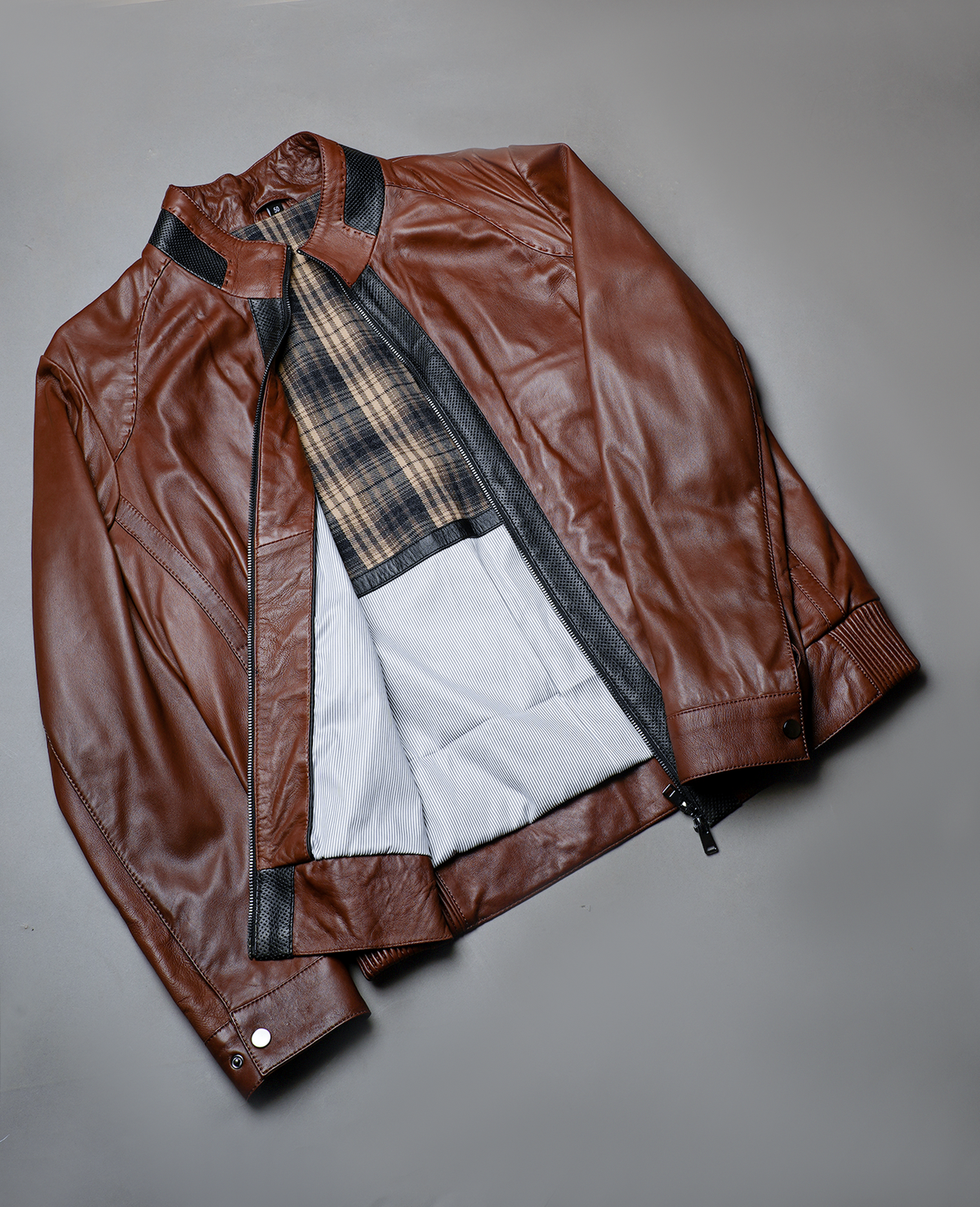 Dolf Brown Leather Jacket