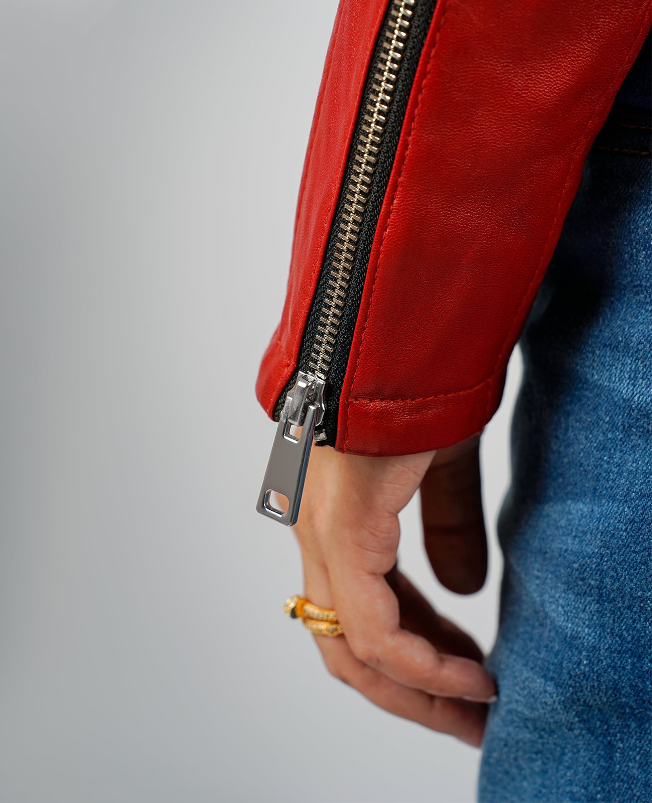 Kelsee Suede Biker Jacket