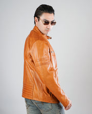 Coffmen Brown A2 Leather Bomber Jacket