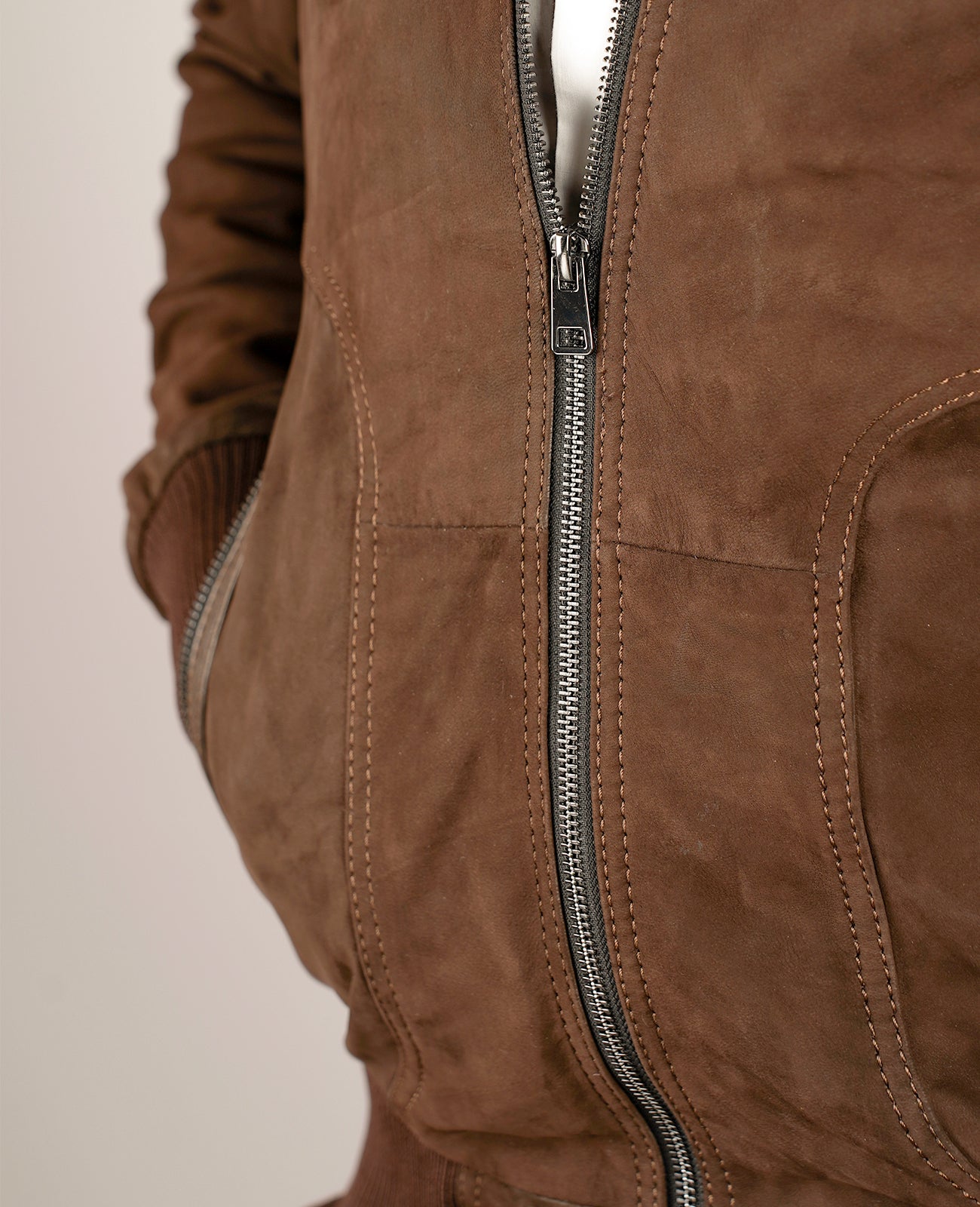 Dean Brown Leather Biker Jacket