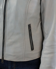 Adalyn Quilted Black Leather Biker Jacket