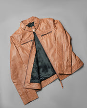 Tomachi Brown Leather Jacket