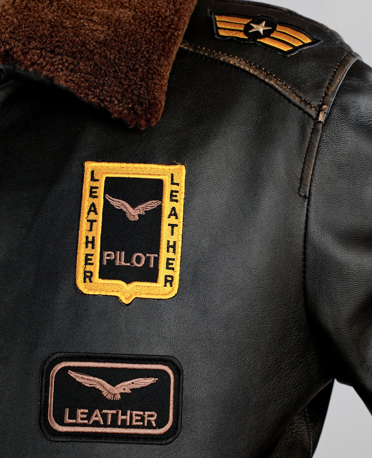 Coffmen Black A2 Leather Bomber Jacket